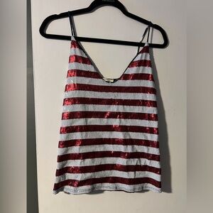 Stars and Stripes sequin tank